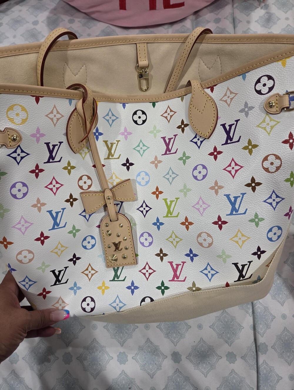 Louis Vuitton Takashi Murakami Multicolor  Neverfull MM
